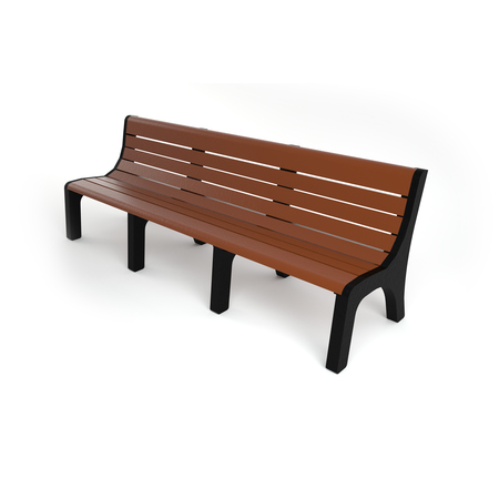 FROG FURNISHINGS Brown 8' Newport Bench PB 8BRONEW